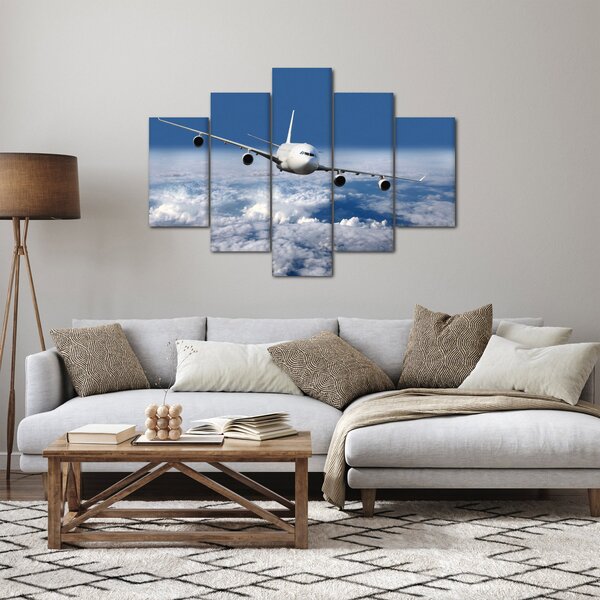 Slika - Avion u oblacima (150x105 cm)