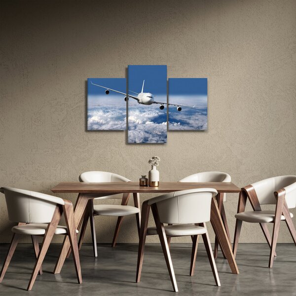 Slika - Avion u oblacima (90x60 cm)