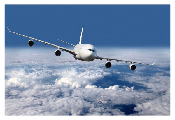 Slika - Avion u oblacima (90x60 cm)