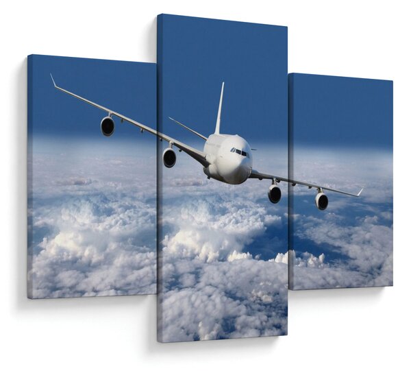 Slika - Avion u oblacima (90x60 cm)
