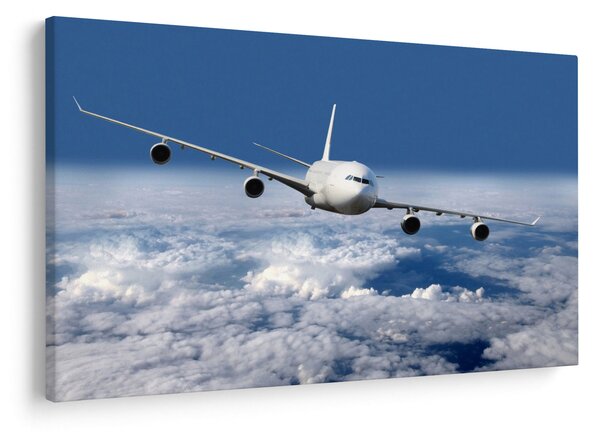 Slika - Avion u oblacima (90x60 cm)