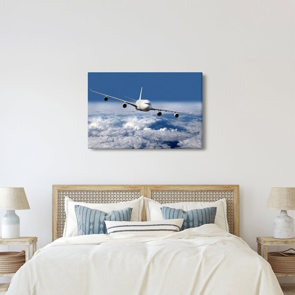 Slika - Avion u oblacima (90x60 cm)