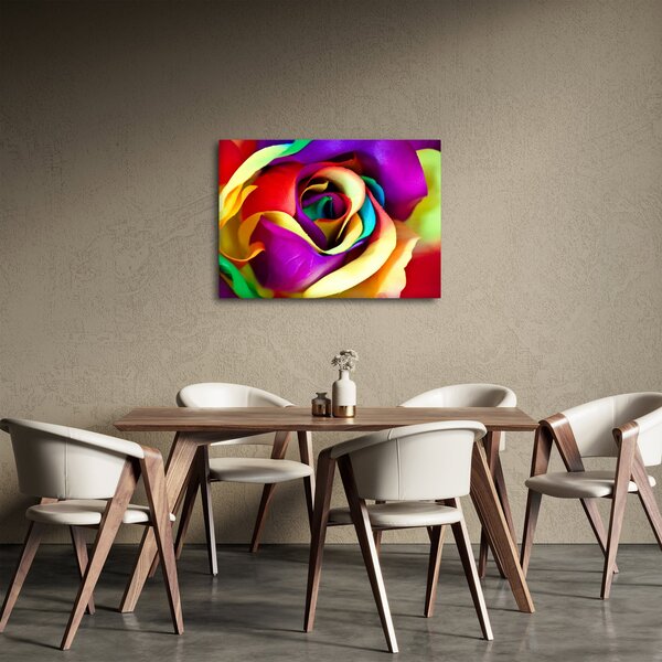 Slika - Šarena ruža (70x50 cm)