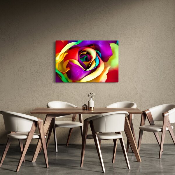 Slika - Šarena ruža (90x60 cm)