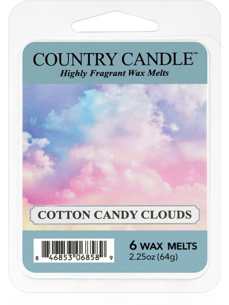 Country Candle Cotton Candy Clouds vosak za aroma lampu 64 g