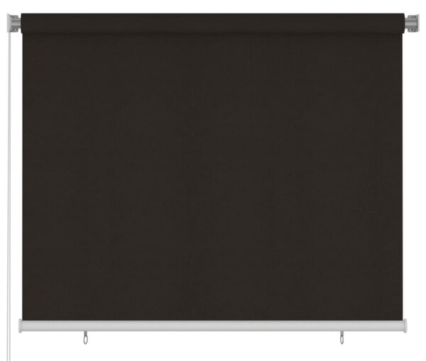 VidaXL Vanjska roleta za zamračivanje 180 x 140 cm smeđa HDPE