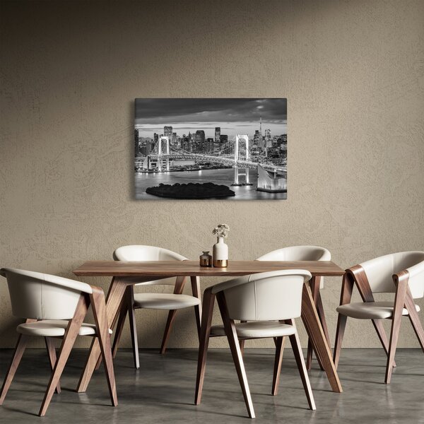 Slika - Crno bijeli veliki grad (90x60 cm)