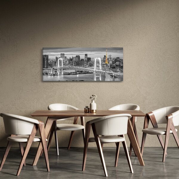 Slika - Veliki grad sa žutim tornjem (120x50 cm)