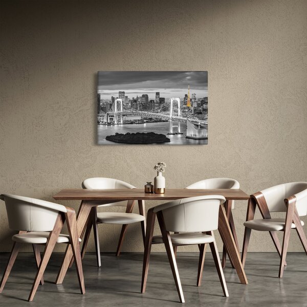 Slika - Veliki grad sa žutim tornjem (90x60 cm)