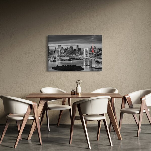 Slika - Veliki grad s crvenim tornjem (90x60 cm)