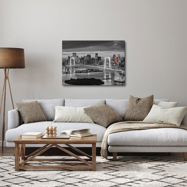 Slika - Veliki grad s crvenim tornjem (70x50 cm)