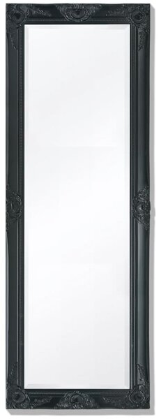VidaXL Zidno Ogledalo Barokni stil 140x50 cm Crna boja