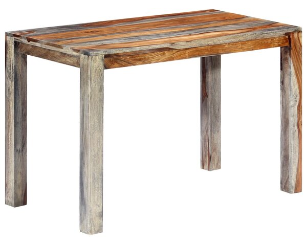 VidaXL Blagovaonski stol sivi 118 x 60 x 76 cm od masivnog drva šišama