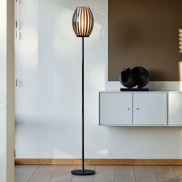 Podne Lampa Herstal, Crno, Dnevna soba, Staklo