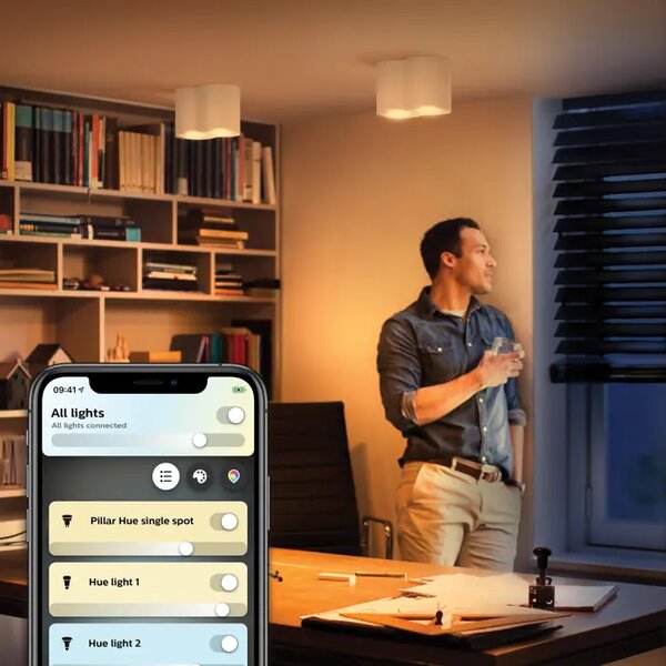 PHILIPS HUE pametni LED reflektor PILLAR PLATE/SPIRAL WHITE 2X4.2W? 8720169320178