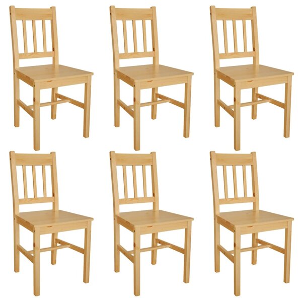 VidaXL Blagovaonske stolice od borovine 6 kom