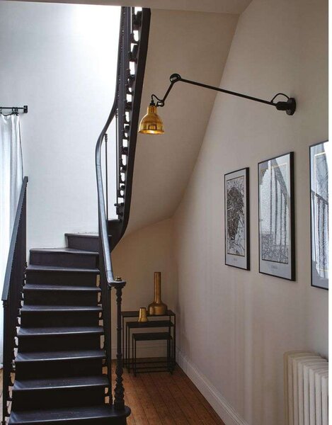 Lampe Gras 304 L60 zidna svjetiljka, crna/bakrena – DCW