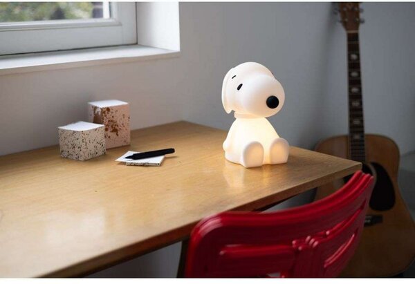 Stolne Lampa Mr Maria, Snoopy, prigušiv, Bijela, Dječja soba, Plastika, Stanovanje mladih