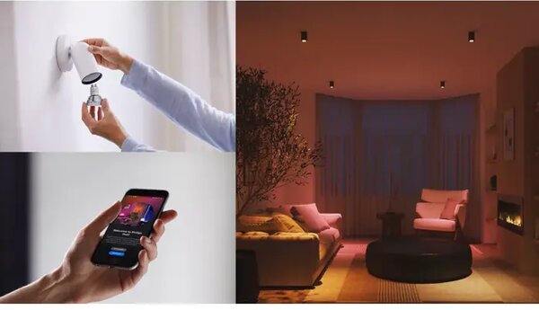 PHILIPS HUE LED reflektor (spot) E White and Color Ambiance 345 GU10 3KIT SW 8721103103758