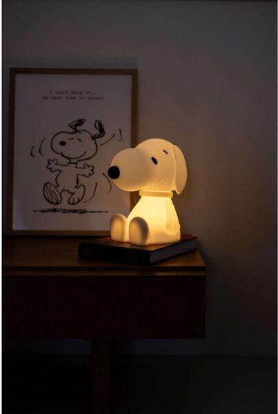 Stolne Lampa Mr Maria, Snoopy, prigušiv, Bijela, Dječja soba, Plastika, Stanovanje mladih