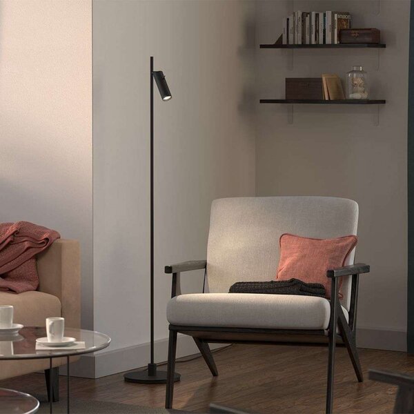 Podne Lampa Herstal, Crno, Dnevna soba, Metal