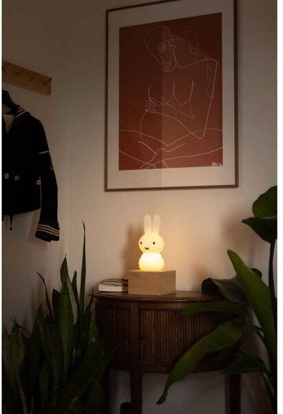 Stolne Lampa Mr Maria, Miffy Shines Light, prigušiv, Bijela, Dječja soba, Plastika, Stanovanje mladih