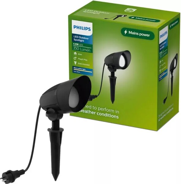 PHILIPS vanjska LED svjetiljka CYLR SP 4.6W 27K crna 8721103104991