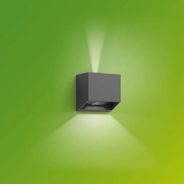 PHILIPS vanjska LED svjetiljka ALIX 2XWA 4.3W 27K antracit 8720169351318