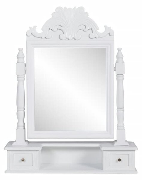 VidaXL Toaletni stolić s pravokutnim nagibnim ogledalom MDF