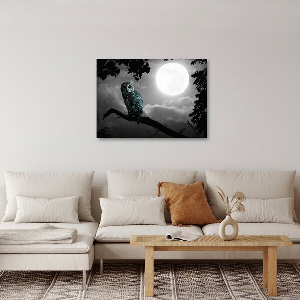 Slika - Noćna ptica, plava (70x50 cm)
