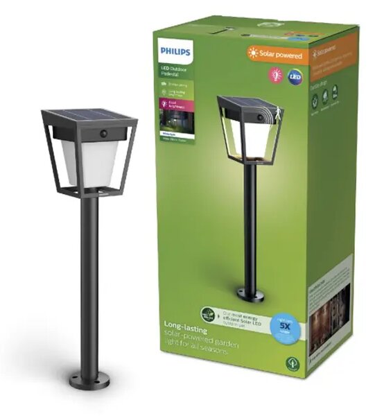 PHILIPS solarna LED svjetiljka NISSA privjesni 30K crna IR 8720169362147