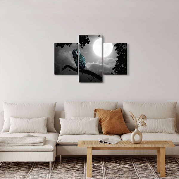 Slika - Noćna ptica, plava (90x60 cm)