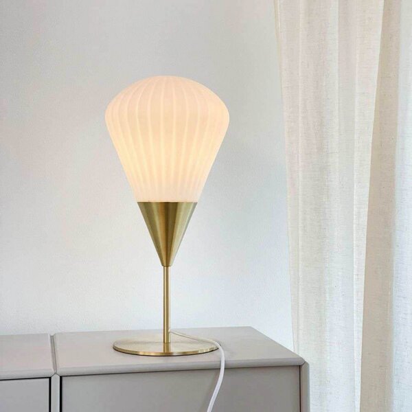 Stolne Lampa Dyberg Larsen, Zlato / mjed, Dnevna soba, Staklo