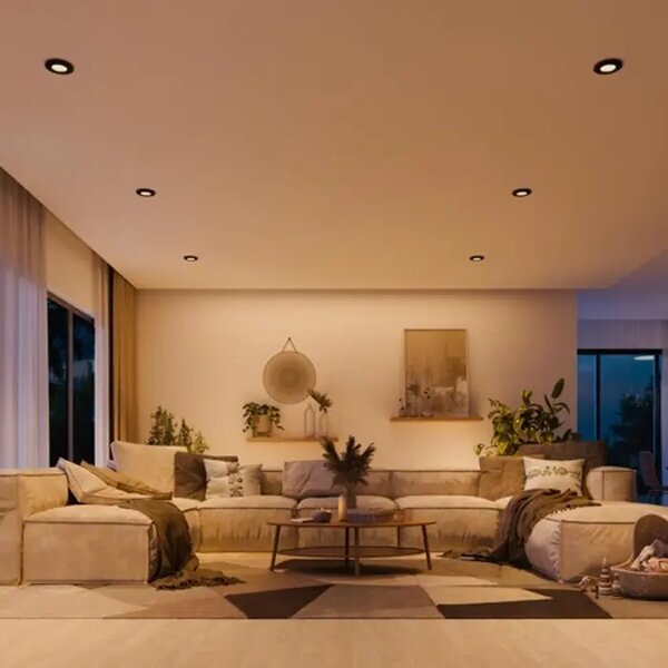 PHILIPS LED downlight PERIDOT ugradbeni KIT okrugla 7W crna #8720169392625 8720169392625