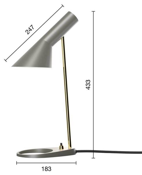 Stolne Lampa Louis Poulsen, Sivo, Dnevna soba, Metal