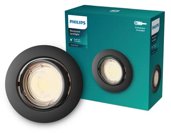 PHILIPS LED downlight PERIDOT ugradbeni KIT okrugla 7W crna #8720169392625 8720169392625