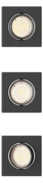 PHILIPS LED downlight PERIDOT ugradbeni KIT kvadratna 7W crna #8721103037039 8721103037039