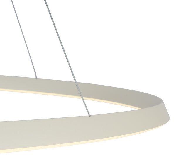 Skandinavska viseća svjetiljka bež 72 cm uklj. LED s 3-stupanjskim prigušivanjem - Circuit