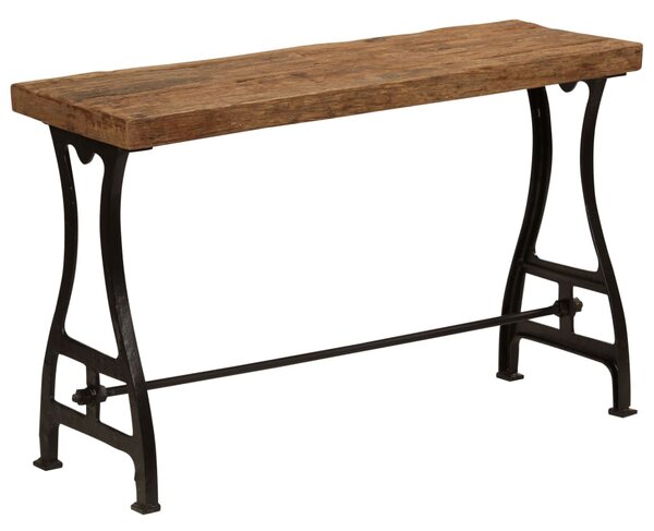 VidaXL Konzolni stol od masivnog obnovljenog drva 120 x 40 x 76 cm