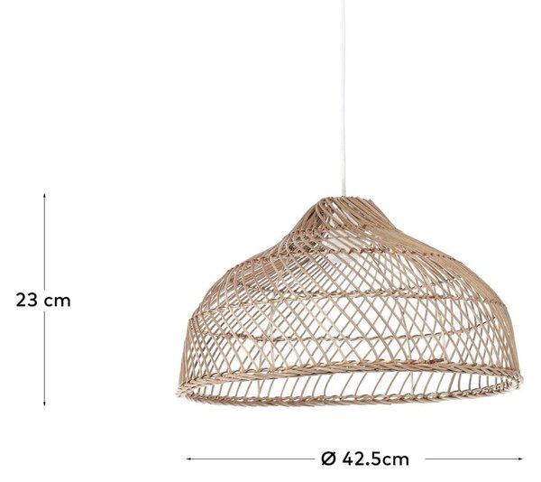 Sjenilo od ratana u prirodnoj boji ø 42,5 cm Dyara - Kave Home
