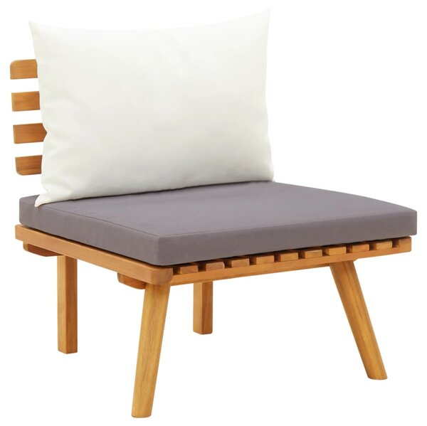 VidaXL Vrtna stolica od masivnog bagremovog drva s jastucima