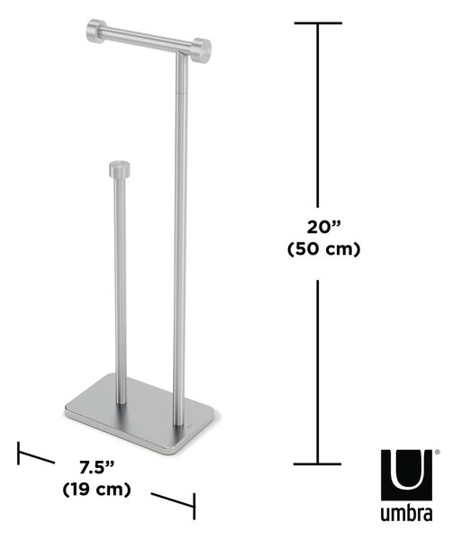Čelični držač za toaletni papir Cappa - Umbra