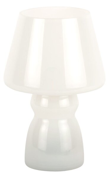 Bijela LED stolna lampa sa staklenim sjenilom (visina 25,5 cm) Classic – Leitmotiv