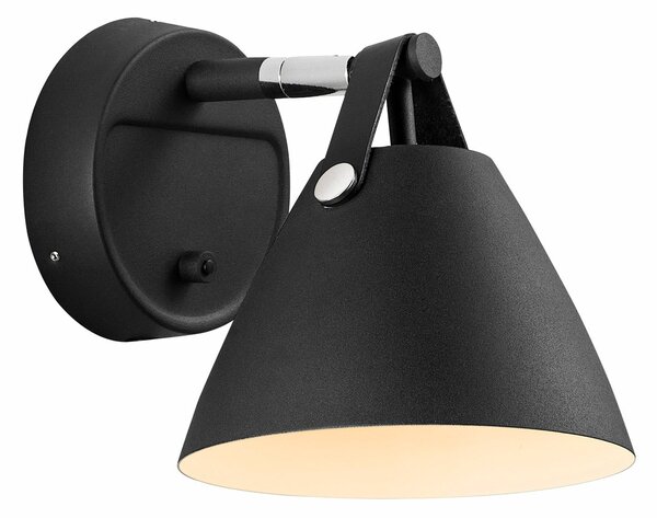 Zidne Svjetiljka DFTP by Nordlux, Strap, Crno, Dnevna soba, Metal, Moderan