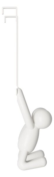 Bijela plastična vješalica za vrata 22 cm Buddy - Umbra