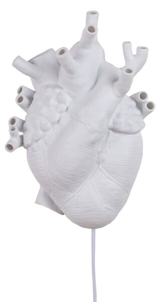 Zidne Svjetiljka SELETTI, Heart Lamp, Bijela, Dnevna soba, Keramika, Dizajn