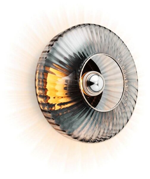 New Wave Optic Zidna Lampa XL Smoke/Silver - Design By Us DESIGN BY US