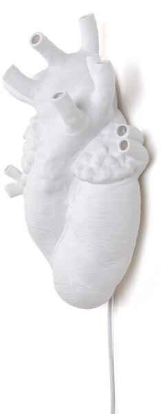 Zidne Svjetiljka SELETTI, Heart Lamp, Bijela, Dnevna soba, Keramika, Dizajn