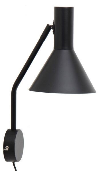 Zidne Svjetiljka FRANDSEN, Lyss, Crno, Dnevna soba, Metal, Dizajn
