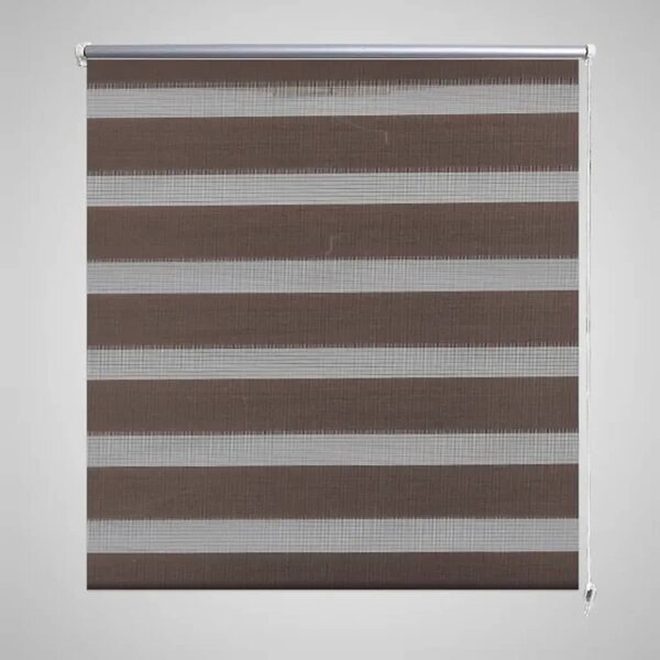 VidaXL Rolo smeđe zavjese sa zebrastim linijama 40 x 100 cm
